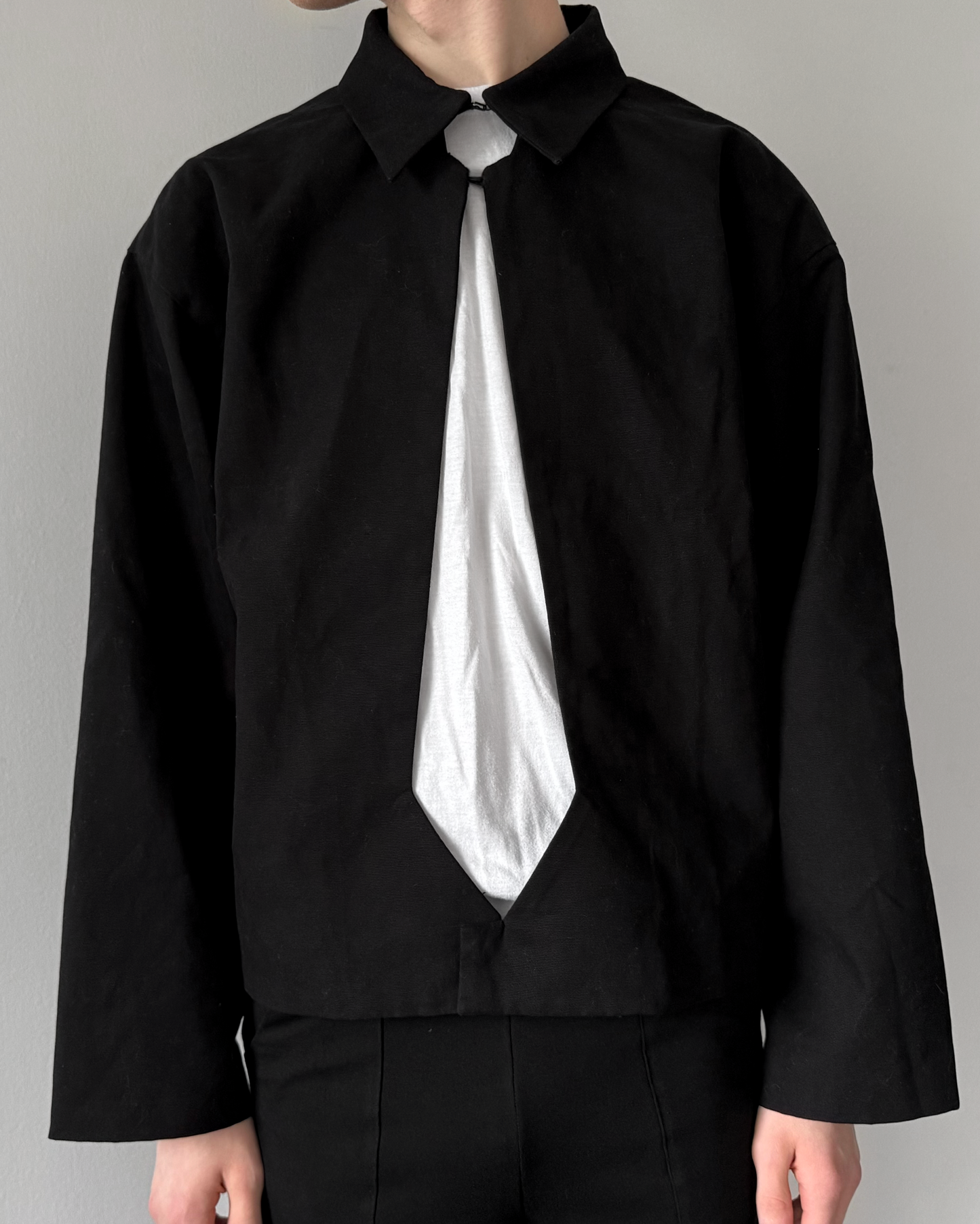 Necktie Cutout Jacket (made-to-order)