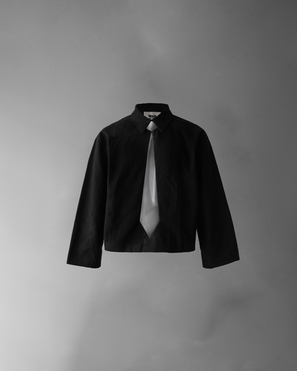 Necktie Cutout Jacket